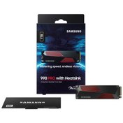 Resim SAMSUNG MZ-V9P1T0CW, 990 PRO, 1TB, 7450/6900, Gen4, NVMe PCIe M.2 2280, SSD (Soğutuculu) (Türkiye Distribütörü Garantili) 