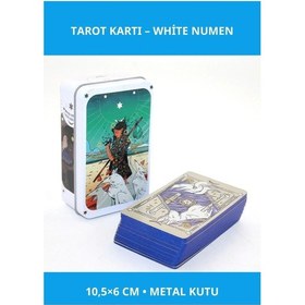 Resim Metal Kutulu White Numen Tarot Kartları 10.5x6 Cm 1 Adet 