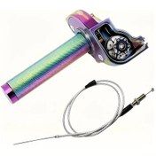 Resim Hightower Multicolored Cnc Alüminyum Hızlı Twist Gaz Kumanda Kolu 22mm 7 8 İnç 