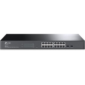 Resim Tp-Link 16 Port 10-100-1000 Mbps L2 Yönetilebilir Switch 2 Sfp Port 