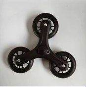 Resim Dashanshop Siyah Üçgen Tekerlekli Endüstriyel Merdiven Çıkabilen Araba Tekerleği Dayanıklı 