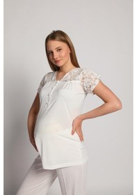 Resim Bone Club 4905 Krinkel Sabahlıklı Lohusa 3'Lü Pijama Sabahlık 