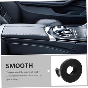 Resim VALICLUD Dişli Durdurucu Iç Mekan Anahtar Vardiya Vites Değiştirme Topuzu Kapağı Evrensel Vites Önyükleme Yaka Çizme Oto Parçaları Siyah Plastik 