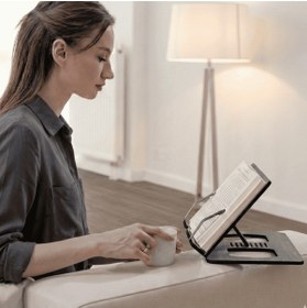 Resim Vigo Wood Kitap Okuma Standı Okuma Sehpası Yemek Kitabı Tutacağı Ahşap Kitap Okuma Sehpası Kuran Okuma Rahlesi 