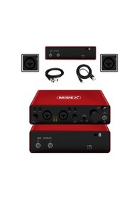 Resim Midex Glx 800rd Üst Segment Usb Stüdyo Ses Kartı 2 Giriş 2 Çıkış 24bit/192khz 
