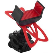 Resim Vkemall Bisiklet Telefon Tutucu - 360 Derece Dönebilir, Titreşim Önleyici, Güvenli Bağlantılı Kırmızı 