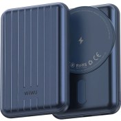 Resim Wiwu Taşınabilir Wireless Şarj ve Pd Hızlı Şarj Özellikli Powerbank Wiwu PP02 15W 5000MAH Mavi 