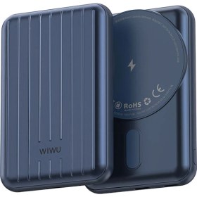 Resim Wiwu Taşınabilir Wireless Şarj ve Pd Hızlı Şarj Özellikli Powerbank Wiwu PP02 15W 5000MAH Mavi 