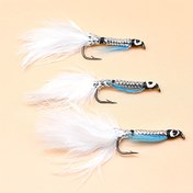 Resim 6 adet Per Kutu'da Lure Balıkçılığı ve Fly Bağlama için Crazy Charlie Fly Hooks. 