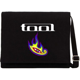 Resim Tool Colors Eye Siyah Kanvas Postacı Çantası - Siyah 