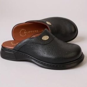 Resim Hipokrat HP650 Hakiki Deri Ortopedik Sabo Terlik Doktor Hastane Aşçı İş Terliği 