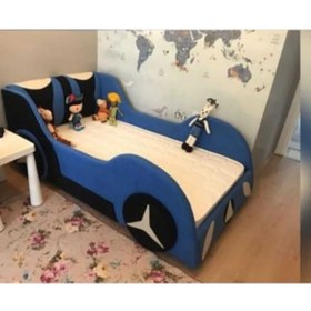 Resim Puf Bebe Montessori Her Tarafı Yumuşacık Puf 90x190 Ölçüde Arabalı Bebek Ve Çocuk Yatağı 