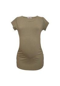 Resim Luvmabelly Maternity 2009 2015 Pamuklu Hamile 9 Renk Mevcut T-shirt-haki 