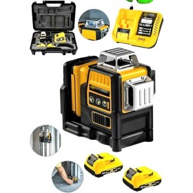 Resim İyisi Yok Çift Batarya 12 Işıklı 360° Lazer Metre Terazi Tripotlu Yüksek Teknoloji ve Süper Kalite Çizgi Hizalama 