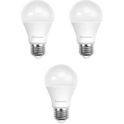 Resim Panasonic 10.5 W 75W Eşdeğer E27 LED Ampul Sarı Işık 3 Adet 