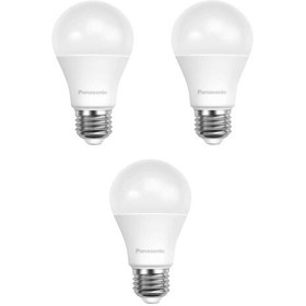 Resim Panasonic 10.5 W 75W Eşdeğer E27 LED Ampul Sarı Işık 3 Adet 