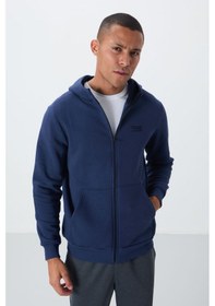Resim Air Jones Tommy Life Hector İndigo Şardonlu Erkek Sweatshirt - 88139 Indıgo 