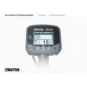 Resim Rutus Atrex Dedektör 29cm Beyaz Başlık İle 