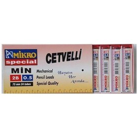 Resim Mikro 0.5 Cetvelli Min Uç 75 mm 2B (12 Adet) 