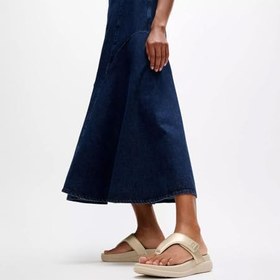 Resim FitFlop Kadın F-Mode Go Ayarlanabilir Flatform Toe-Post Sandalet Takoz 