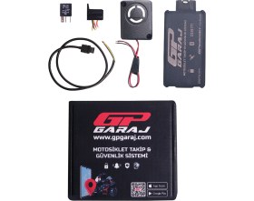 Resim Gp Kompozit GP Garaj TKP001 Motosiklet Takip Ve Güvenlik Sistemi + Siren Alarm Modülü + Blokaj Sistemi + 1 Yıllık Lisans 