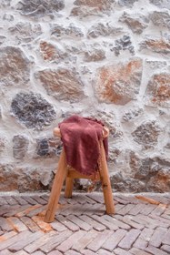 Resim Stone Taşlama Yıkamalı Gofre Peştemal Kiremit - 85X160 