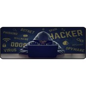 Resim 70x30 cm Hacker 1 Dikişli Kaydırmaz Taban Speed Ver Mouse Pad Oyuncu Gaming 