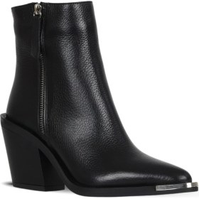 Resim Bueno Shoes Siyah Flotter Deri Kadın Topuklu Bot 33WB20000 33WB20000 