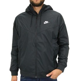 Resim Nike 727324-010 Windrunner Kapüşonlu Erkek Mont 