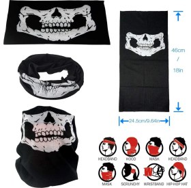 Resim Motto Ticaret Motorcu Boyunluk Baf Buff Bandana 25X48 cm Model 7 