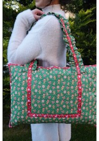 Resim Anne Ve Bebek İçin Çok Amaçlı Seyahat Çantası Yeşil 