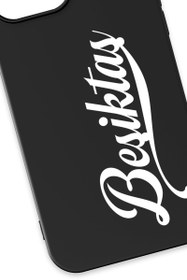 Resim Beşiktaş El Yazılı Siyah Telefon Kılıfı - iPhone 13 Pro Max 