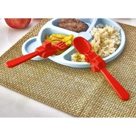 Resim Vi Caro 2 Adet Bebek Burun Kulak Göbek Temizleme Cımbızı Plastik İnce Uçlu Hassas Cımbız + Çatal Kaşık 