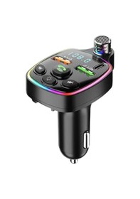 Resim Bluetooth 5.0 Fm Transmitter Çift Usb 3.1a Pd Hızlı Şarj 