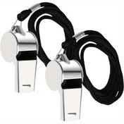 Resim Premium Paslanmaz Çelik Düdük - Spor, Hakemler, Köpek Eğitimleri & Acil Durumlar için Yüksek & Net Ses 