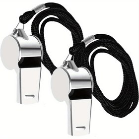 Resim Premium Paslanmaz Çelik Düdük - Spor, Hakemler, Köpek Eğitimleri & Acil Durumlar için Yüksek & Net Ses 