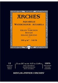 Resim Arches Suluboya Defteri Blok Rough 300 G 21x29 Cm. 12 Yp 