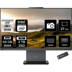 Resim Lenovo Thinkcentre Neo 50A Gen 5 i7 13620H All In One Bilgisayar 40GB RAM 2TB SSD 27" FHD FreeDOS + Per4 USB 12SA000RTRP324 