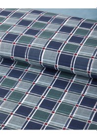 Resim English Home Dotty Gingham Kolay Ütülenir Çift Kişilik Çarşaflı Nevresim Takımı 200x220 Cm Koyu Mavi-yeşil Koyu Mavi-yeşil 