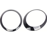 Resim Globalbloom Bmw Mini R50 R52 R53 Far Dekorasyon Halkası Siyah 2 Parça Oto Yedek Parça 