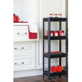 Resim Olgun Home Pratik Çok Amaçlı Kullanışlı 4 Katlı Plastik Raf Ünitesi 