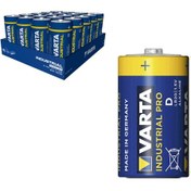 Resim Varta 4020 Industrial Pro Lr20 Alkalin Büyük Boy D Pil 20'li 