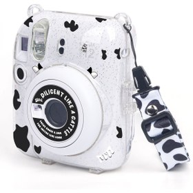 Resim Fujifilm Instax mini 12 Beyaz Fotoğraf Makinesi-20'li Film-Kıskaçlı Stand-PVC Albüm ve Simli Pleksi Kılıf Set 