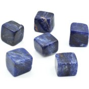 Resim Hakiki Küp Kesim Doğal Sodalit Taşı Kaya Parçası 1.Kalite 