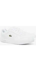 Resim Lacoste T-Base Unisex White Leather Sneaker Unisex Hakiki Deri Günlük Spor Ayakkabı Beyaz 