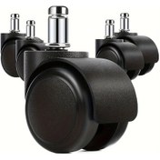 Resim Dashanshop 5 Adet Ağır Hizmet Döner Tekerlek - 360 Derece Dönen Ofis Sandalye Tekerleği 