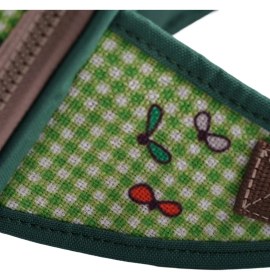 Resim Yeşil Kurbağa Desenli Kanvas Unisex Göğüs ve Bel Çantası 