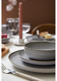 Resim Moderna 12 Parça 4 Kişilik Yemek Takımı Gri 