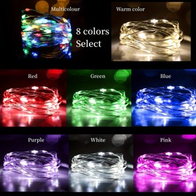 Resim 10'lu Pil ile Çalışan LED Dize Işık, 99.06/198.12/299.72cm 10/20/30LED Bakır Tel Firefly Işıklar, İç Mekan BOBO Balon Süsü Mini LED Parti Düğün Noel Atmosfer Işıkları, LED Renkli Dize Işıklar, Gypsophila Işık 