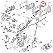 Resim PEUGEOT 106 ÖN KAPI İÇ AÇMA ÇERÇEVESİ (ORJİNAL) 